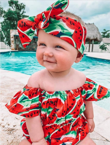 Juicy Watermelon™ Romper - Hellopenguins